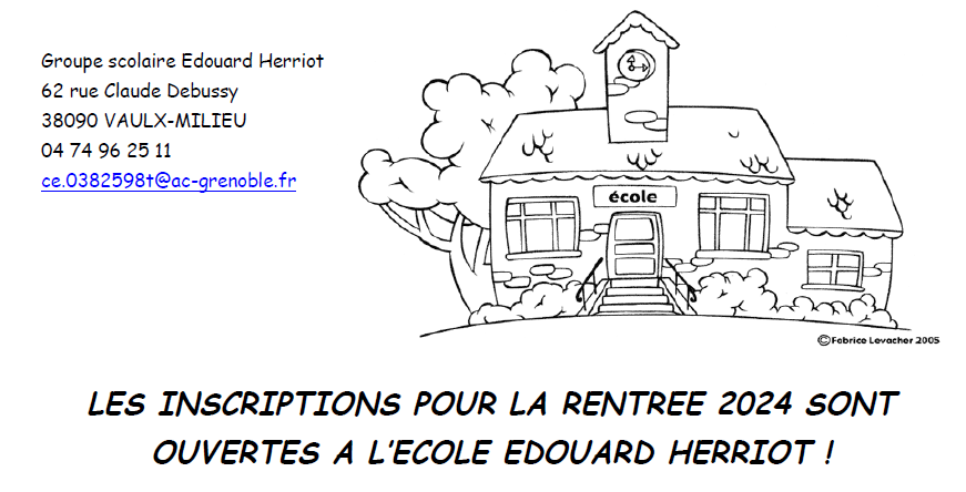<strong>Inscription rentrée 2024 au G.S Édouard Herriot</strong>